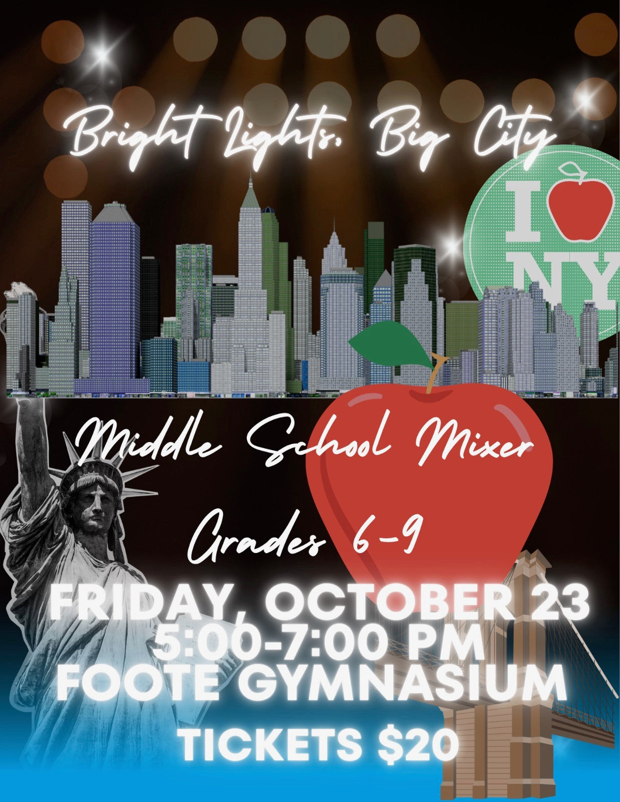 2026 Fall Middle School Mixer Ticket $20