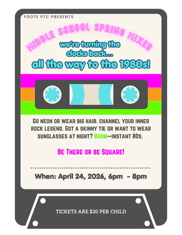 Middle School Mixer Ticket $20